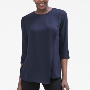 MM Lafleur The Bourgeois Blouse In Galaxy Blue Size Small